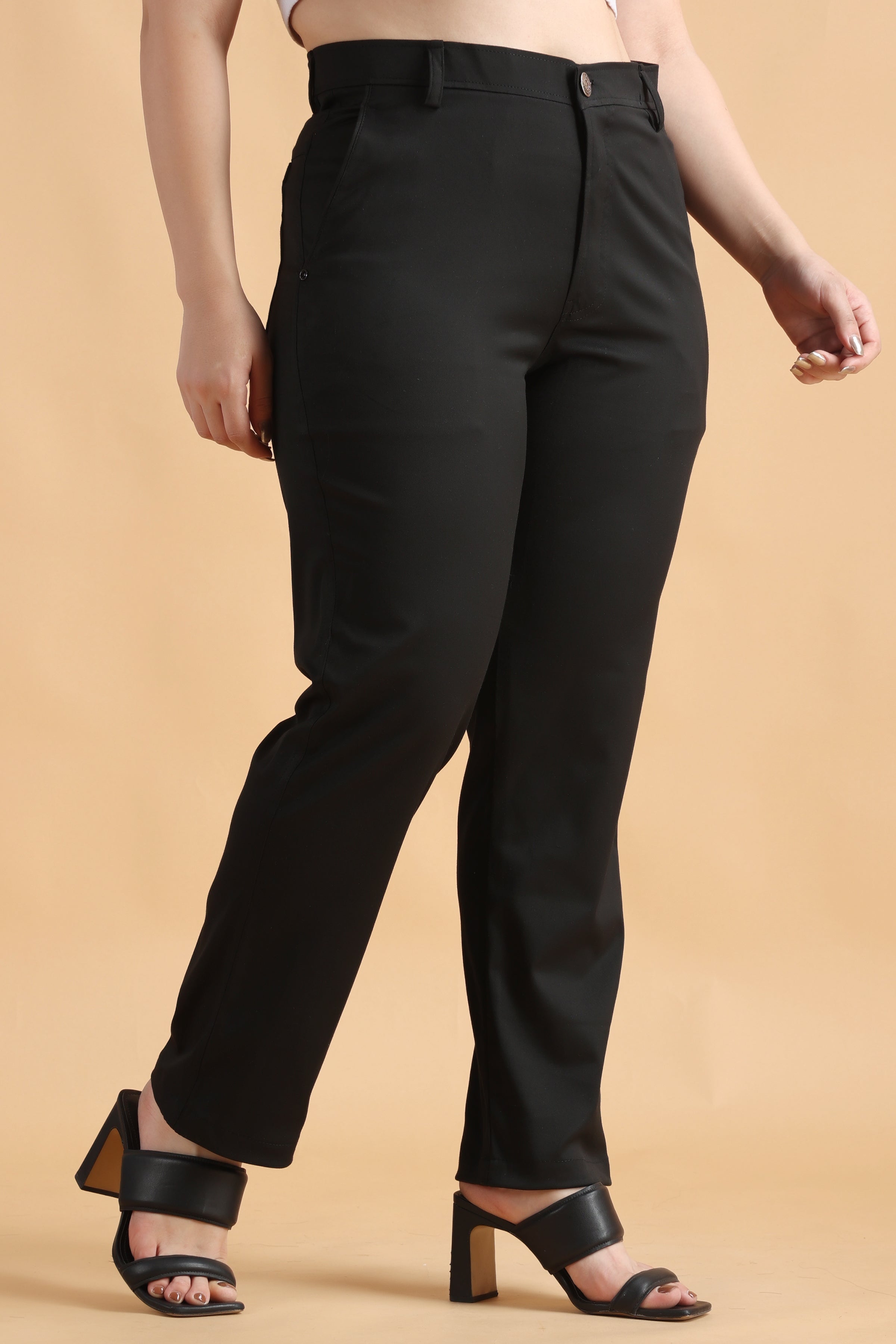 Buy Ted Baker Women Black Slits Trousers Online - 662753 | The Collective